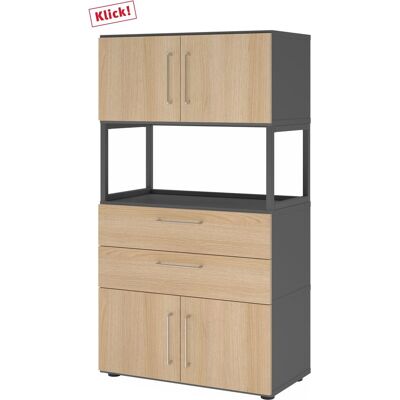 hjh OFFICE PRO FlexWall 4 OH - Stauraumschrank hjh OFFICE PRO FlexWall 4 OH - Stauraumschrank