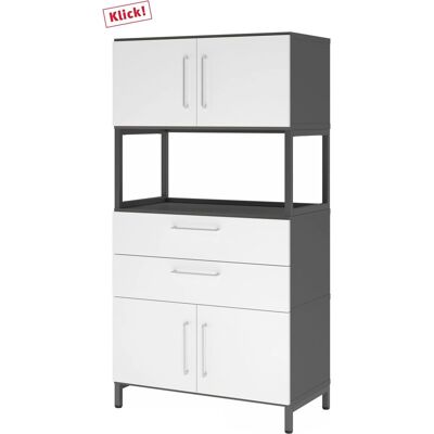 Armoire de rangement FlexWall 4 OH de Hammerbacher - Mobilier de bureau - Publicité Armoire de rangement FlexWall 4 OH de Hammerbacher - Mobilier de bureau - Publicité