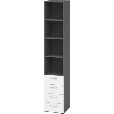 Eurokraft pro RENATUS - Offener Schrank mit Regalen & Schubladen Eurokraft pro RENATUS - Offener Schrank mit Regalen & Schubladen