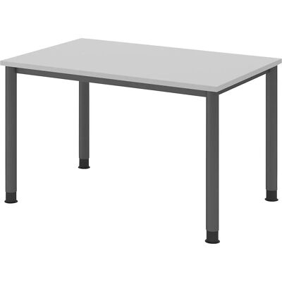 KaiserKraft Schreibtisch, 1200x800mm, 4 Beine, Graphit / Hellgrau - Schreibtisch KaiserKraft Schreibtisch, 1200x800mm, 4 Beine, Graphit / Hellgrau - Schreibtisch