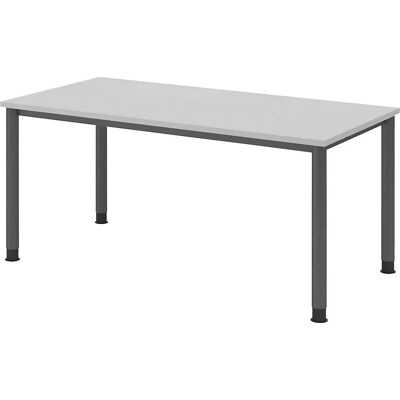 Hammerbacher Bürotisch - Höhenverstellbar, Hellgrau, Rechteckig Hammerbacher Bürotisch - Höhenverstellbar, Hellgrau, Rechteckig