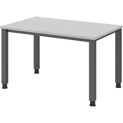 HAMMERBACHER QS12 Höhenverstellbarer Schreibtisch - Lichtgrau Rechteckig HAMMERBACHER QS12 Höhenverstellbarer Schreibtisch - Lichtgrau Rechteckig