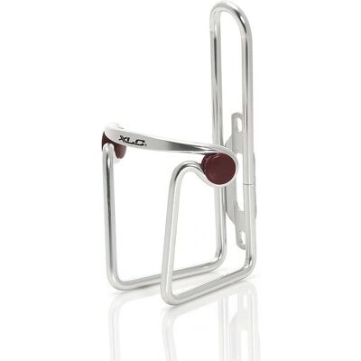 XLC Aluminium Fietsbidonhouder - Gepolsterd - Mat Zilver - Fietsaccessoire XLC Aluminium Fietsbidonhouder - Gepolsterd - Mat Zilver - Fietsaccessoire