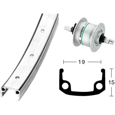 Exal Starre 28-Zoll Rad - Dynamo Vorderrad Shimano DH3N31 Exal Starre 28-Zoll Rad - Dynamo Vorderrad Shimano DH3N31