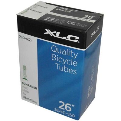 XLC Chambre à air vélo - 26 x 1.0/1.5 - Valve 35mm - Pièce de vélo XLC Chambre à air vélo - 26 x 1.0/1.5 - Valve 35mm - Pièce de vélo