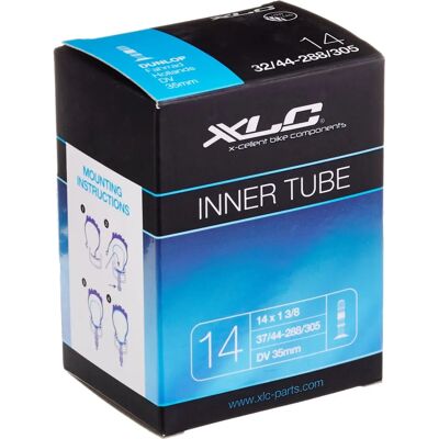Câmara de ar XLC 14 polegadas - Válvula Dunlop 32mm Câmara de ar XLC 14 polegadas - Válvula Dunlop 32mm
