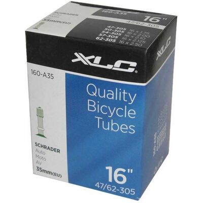 XLC Sykkelslange 16 tommer - Robust Schrader ventil XLC Sykkelslange 16 tommer - Robust Schrader ventil