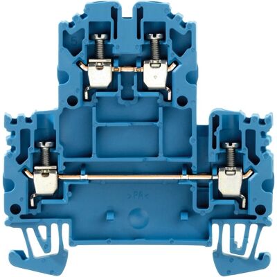 Weidmüller WDK 2.5N BL - Doppelstock-Klemmenblock - Blau - Elektrische Anschlüsse Weidmüller WDK 2.5N BL - Doppelstock-Klemmenblock - Blau - Elektrische Anschlüsse