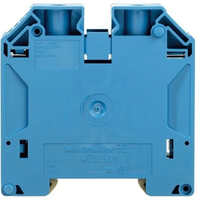 Weidmüller WDU 50N BL Terminal Block - 150A, 1000V, Blue Weidmüller WDU 50N BL Terminal Block - 150A, 1000V, Blue