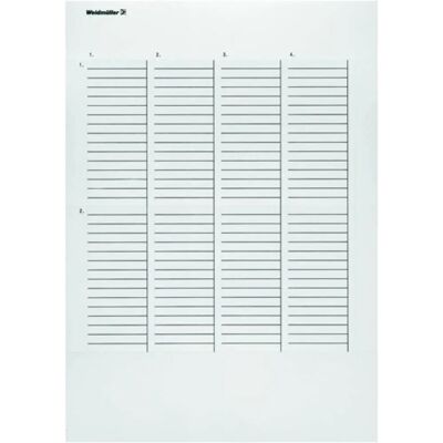 Weidmüller LM MT300 Label - Apparatuurnummer - Geel Weidmüller LM MT300 Label - Apparatuurnummer - Geel