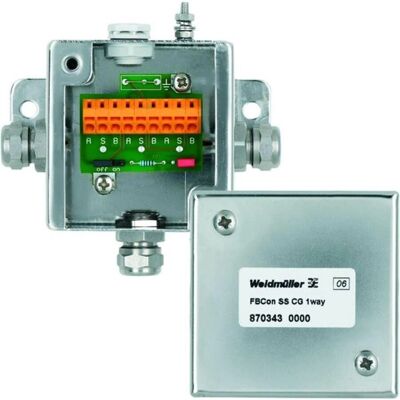Dérivateur passif Weidmüller FBCON SS CG 1WAY - IP66 Dérivateur passif Weidmüller FBCON SS CG 1WAY - IP66