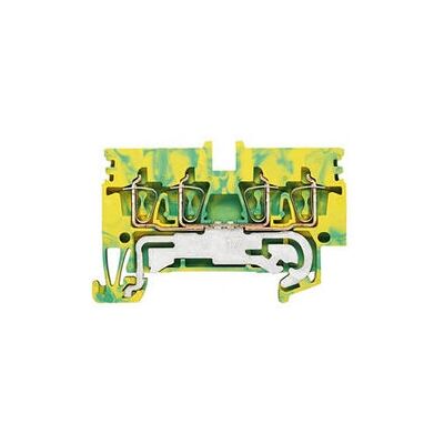 Terminale elettrico Weidmüller ZPE 2.5N/4AN - Connessione a terra, Verde, Giallo Terminale elettrico Weidmüller ZPE 2.5N/4AN - Connessione a terra, Verde, Giallo