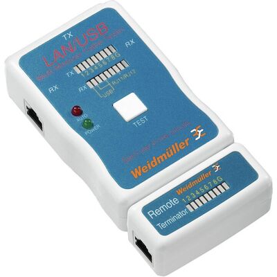 Testeur de câbles LAN et USB Weidmüller 9205400000 - Publicité Testeur de câbles LAN et USB Weidmüller 9205400000 - Publicité