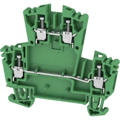 Weidmüller WDK 2.5 ZQV GN - Doppelstock-Klemmenblock - Grün Weidmüller WDK 2.5 ZQV GN - Doppelstock-Klemmenblock - Grün