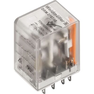 Weidmüller 7760056055 elektrisches Relais - Transparent - 250 V - 10 A - IP20 - Monostabil Weidmüller 7760056055 elektrisches Relais - Transparent - 250 V - 10 A - IP20 - Monostabil