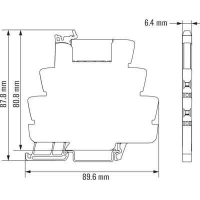 Weidmüller 1122840000 Relay - 230VAC, 1 Contact, Black Weidmüller 1122840000 Relay - 230VAC, 1 Contact, Black