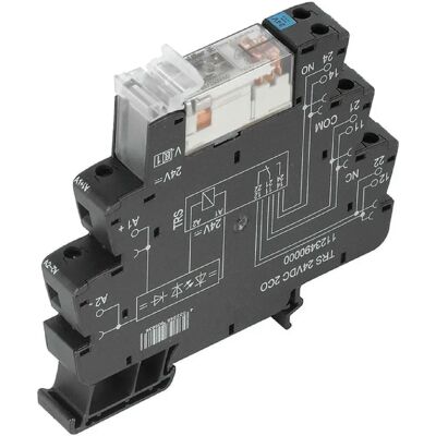 Weidmüller TRS 24VDC 2CO - Relais für DIN-Schiene, 24V DC, 2 Wechslerkontakte Weidmüller TRS 24VDC 2CO - Relais für DIN-Schiene, 24V DC, 2 Wechslerkontakte