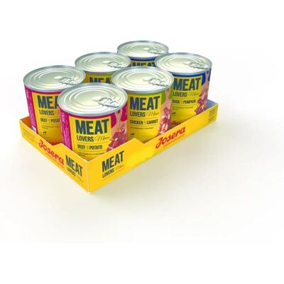 Josera MeatLovers Natvoer - Verschillende Smaken, 6x800g Josera MeatLovers Natvoer - Verschillende Smaken, 6x800g