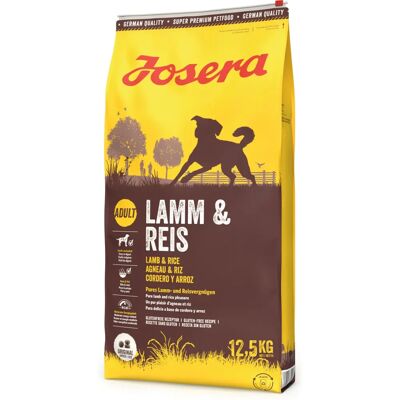 Josera Jehněčí & Rýže 12,5 kg Krmivo pro psy - Bez obilovin, Vysoce kvalitní Josera Jehněčí & Rýže 12,5 kg Krmivo pro psy - Bez obilovin, Vysoce kvalitní