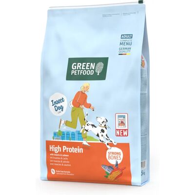 Green Petfood 310545 Nourriture sèche pour chiens au saumon et insectes - 7,5kg - Adulte - Publicité Green Petfood 310545 Nourriture sèche pour chiens au saumon et insectes - 7,5kg - Adulte - Publicité