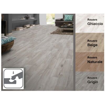 Pavimento laminato Rovere Beige Iperbriko - 7mm AC3 2,39m² Pavimento laminato Rovere Beige Iperbriko - 7mm AC3 2,39m²
