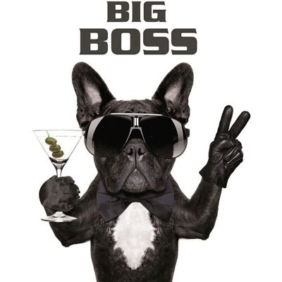 BÖNNINGHOFF - Big Boss - 46x61x2 cm - schwarz - Leinwandbild BÖNNINGHOFF - Big Boss - 46x61x2 cm - schwarz - Leinwandbild