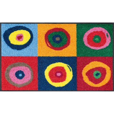 Tapis d'entrée multicolore lavable Sergej - Intérieur/Extérieur, 50x75cm Tapis d'entrée multicolore lavable Sergej - Intérieur/Extérieur, 50x75cm