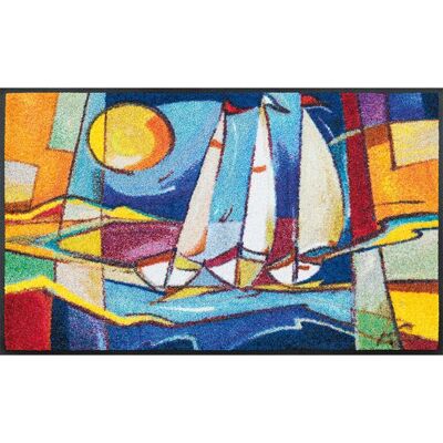 Kleen-Tex Sailing Home Decorative Doormat - Multicolour Indoor Rectangular Kleen-Tex Sailing Home Decorative Doormat - Multicolour Indoor Rectangular