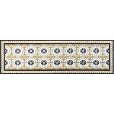 Kleen-Tex Kitchen Tiles Washable Doormat - Beige & Black - Indoor/Outdoor Kleen-Tex Kitchen Tiles Washable Doormat - Beige & Black - Indoor/Outdoor