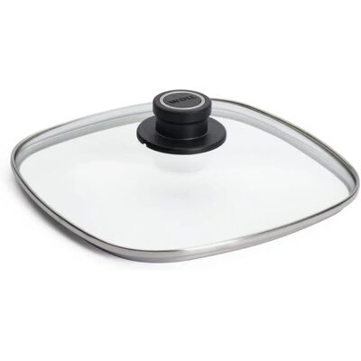 WOLL Veiligheidsglasdeksel - 24x24 cm, met ventilatie, geschikt voor pannen WOLL Veiligheidsglasdeksel - 24x24 cm, met ventilatie, geschikt voor pannen