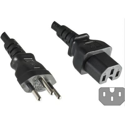 Microconnect - PE160518 - 1,8 m - C15 Kupplung - Netzkabel Microconnect - PE160518 - 1,8 m - C15 Kupplung - Netzkabel