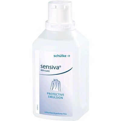 Schülke Sensiva Schutz-Emulsion - Farbstoff- und parfümfrei, 500 ml Schülke Sensiva Schutz-Emulsion - Farbstoff- und parfümfrei, 500 ml