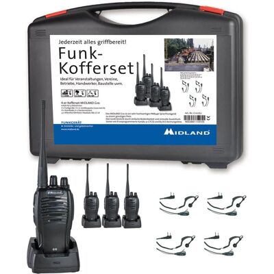 Midland G10 Pro 2-Weg Walkie-Talkie Set - Hoogwaardige PMR Radio Midland G10 Pro 2-Weg Walkie-Talkie Set - Hoogwaardige PMR Radio