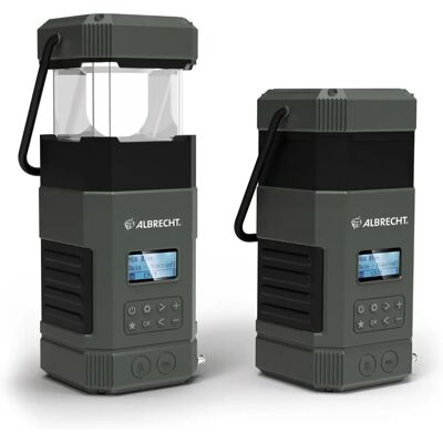Campinglampa och utomhusradio Albrecht DR 114 - DAB+ FM PowerBank Campinglampa och utomhusradio Albrecht DR 114 - DAB+ FM PowerBank