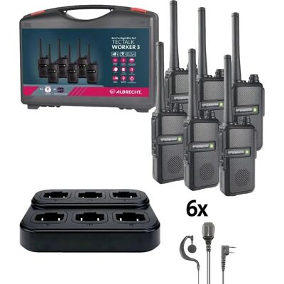 Albrecht Tectalk Worker 3 - Walkie-Talkie - Black Albrecht Tectalk Worker 3 - Walkie-Talkie - Black
