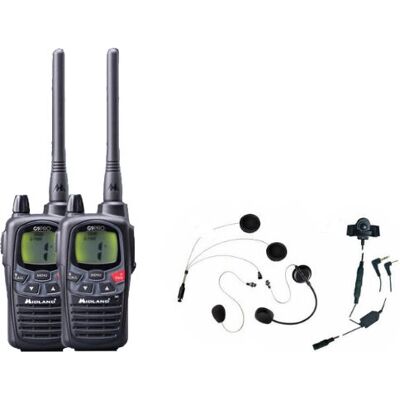 Midland G9 Plus Sorte To-vej Radio - Motorcykel Kommunikation Midland G9 Plus Sorte To-vej Radio - Motorcykel Kommunikation