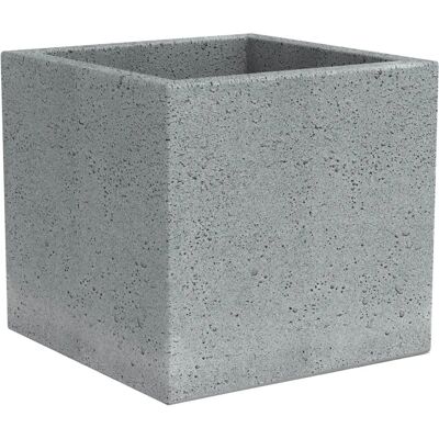 Scheurich C-Cube 40 - Pot de plantes carré en plastique recyclé pour extérieur - Publicité Scheurich C-Cube 40 - Pot de plantes carré en plastique recyclé pour extérieur - Publicité