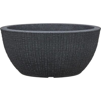 Scheurich Stony Black Pflanzschale - Natürliche Optik, Recycelt, Frostfest Scheurich Stony Black Pflanzschale - Natürliche Optik, Recycelt, Frostfest