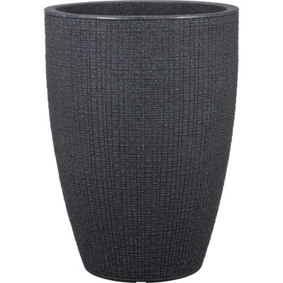 Scheurich Scheurich High 40 Stony Black - Flower Pot Scheurich Scheurich High 40 Stony Black - Flower Pot