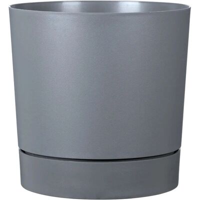 Scheurich PLANO+ - Grauer Blumentopf - 14 L - Ø 29 cm - Innen/Außen Scheurich PLANO+ - Grauer Blumentopf - 14 L - Ø 29 cm - Innen/Außen