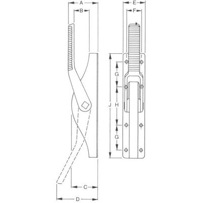 FUHR TT902Z16V - Manija de palanca y cilindro - Cerradura con barra cuadrada de 16mm FUHR TT902Z16V - Manija de palanca y cilindro - Cerradura con barra cuadrada de 16mm