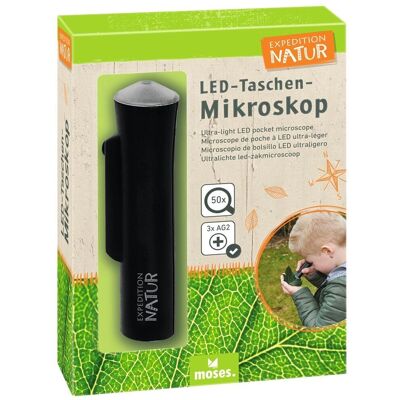 Moses Kompakt 50x LED Mikroskop - Zabawka Naukowa Moses Kompakt 50x LED Mikroskop - Zabawka Naukowa