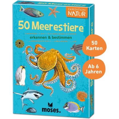 moses. Expédition Nature-50 Animaux Marins - Jeu de Cartes Éducatif moses. Expédition Nature-50 Animaux Marins - Jeu de Cartes Éducatif