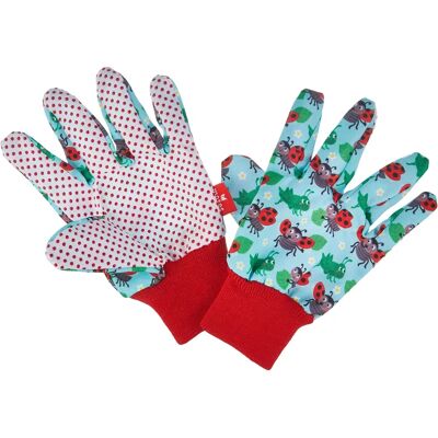 Moses Children's Garden Gloves - Green/Red - 20x10cm Moses Children's Garden Gloves - Green/Red - 20x10cm