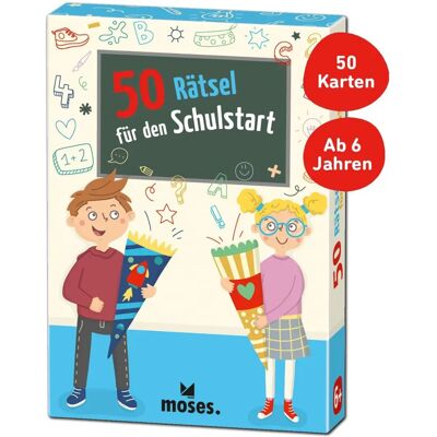 moses. 30248 Jeu de cartes éducatif - 50 énigmes pour la rentrée scolaire moses. 30248 Jeu de cartes éducatif - 50 énigmes pour la rentrée scolaire