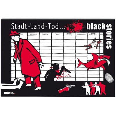 Moses 90021 - Black Stories - Stadt Land Tod - Reisespiel - Spielzeug Moses 90021 - Black Stories - Stadt Land Tod - Reisespiel - Spielzeug
