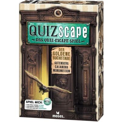 Moses QUIZscape La Lettre d'Or - Jeu de société Moses QUIZscape La Lettre d'Or - Jeu de société