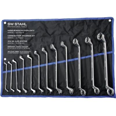 Conjunto de Chaves de Anel Duplo SW-Stahl - 12 Peças, 6-32mm Conjunto de Chaves de Anel Duplo SW-Stahl - 12 Peças, 6-32mm