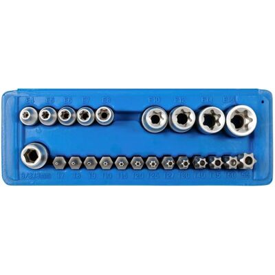 SW-Stahl 04186L Chrome-Vanadium Socket Set - 23 Pieces SW-Stahl 04186L Chrome-Vanadium Socket Set - 23 Pieces