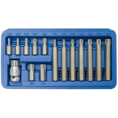 SW-STAHL 04420l - Torx Bits Set - 15 Pieces - 3/8" - T20 to T55 SW-STAHL 04420l - Torx Bits Set - 15 Pieces - 3/8" - T20 to T55